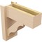 Ekena Millwork 6-in W x 14-in D x 14-in H Funston Block Rough Cedar Woodgrain TimberThane Outlooker, Primed Tan OUTUR060X14X14FST44RCPR - alternate 5